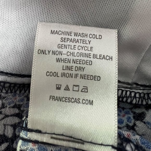 Francescas Collection Cameron Womens Blue Floral Romper Jumpsuit size Medium - Picture 11 of 15